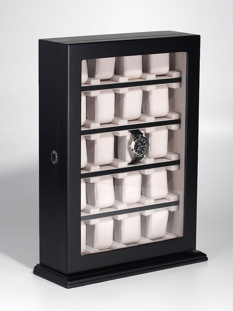 rs-1100-20bl_6_1 Vitrina para 20 Relojes Negro RS-1100-20BL Rothenschild