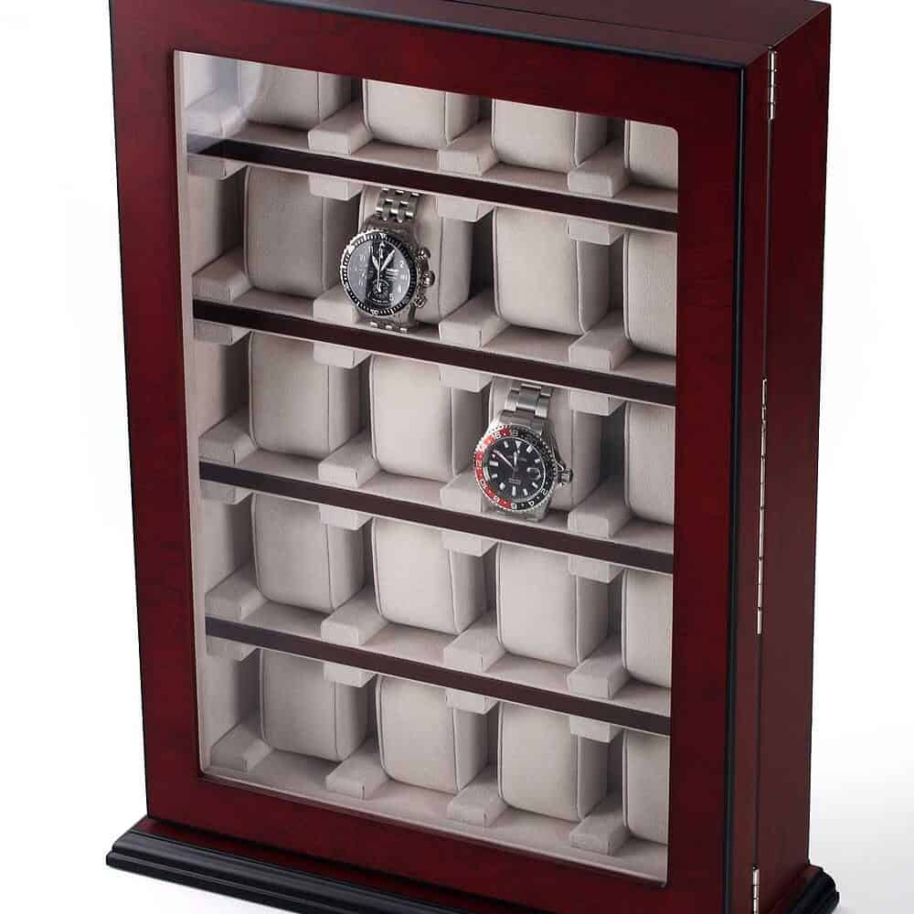 rs-1100-20bu_1 Vitrina para 20 Relojes Bubinga RS-1100-20BU Rothenschild
