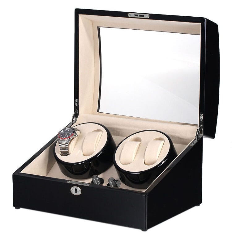 Watch Winder para 4 + 5 Relojes Negro RS-1205-BL Rothenschild