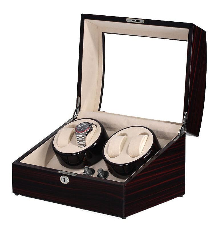 Watch Winder para 4 + 5 Relojes Ébano RS-1205-EB Rothenschild