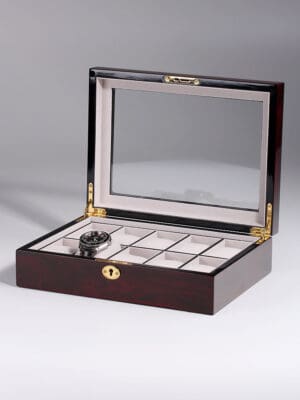 rs-2031-dc_1 Watch Box para 10 Relojes Cereza Oscuro RS-2031-DC Rothenschild