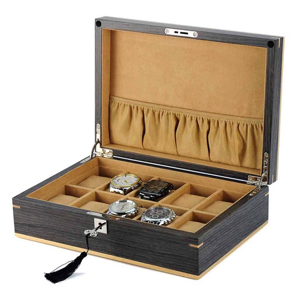 rs-2320-10g_3 Watch Box para 10 Relojes Ginko RS-2320-10G Rothenschild