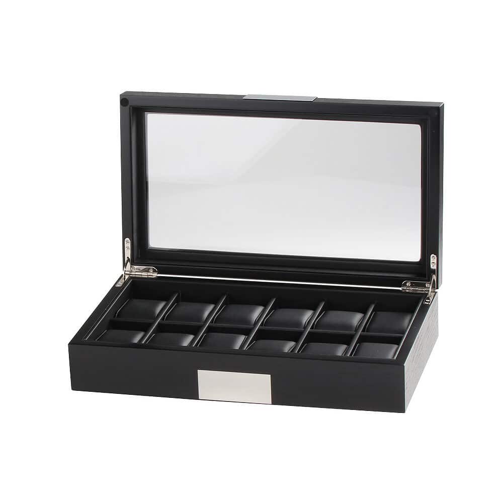 Watch Box para 12 Relojes Negro RS-2350-12BL Rothenschild