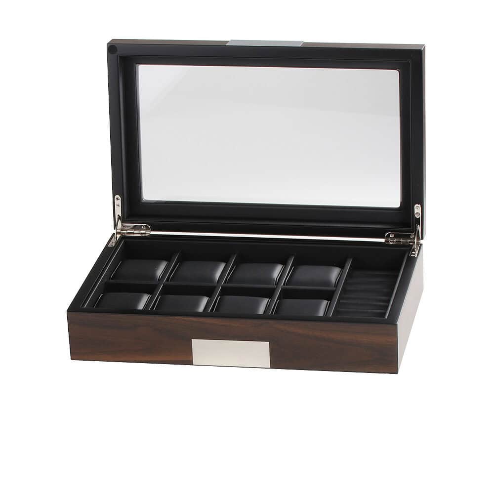 rs-2381-10w_front1 Watch Box para 8 Relojes y Gemelos RS-2381-10W Rothenschild