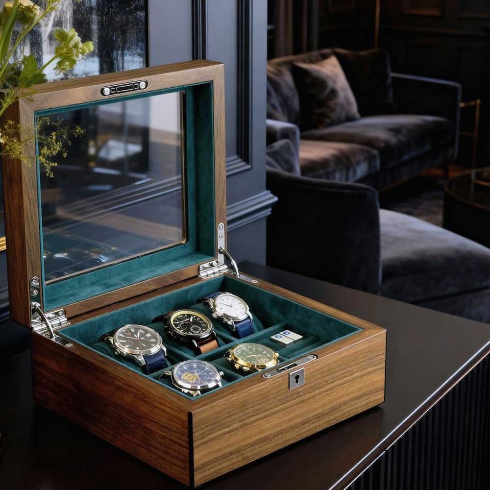 rs-2440-w_watch-box-for-luxury-interior Watch Box para 4 Relojes y Gemelos RS-2440-W Rothenschild