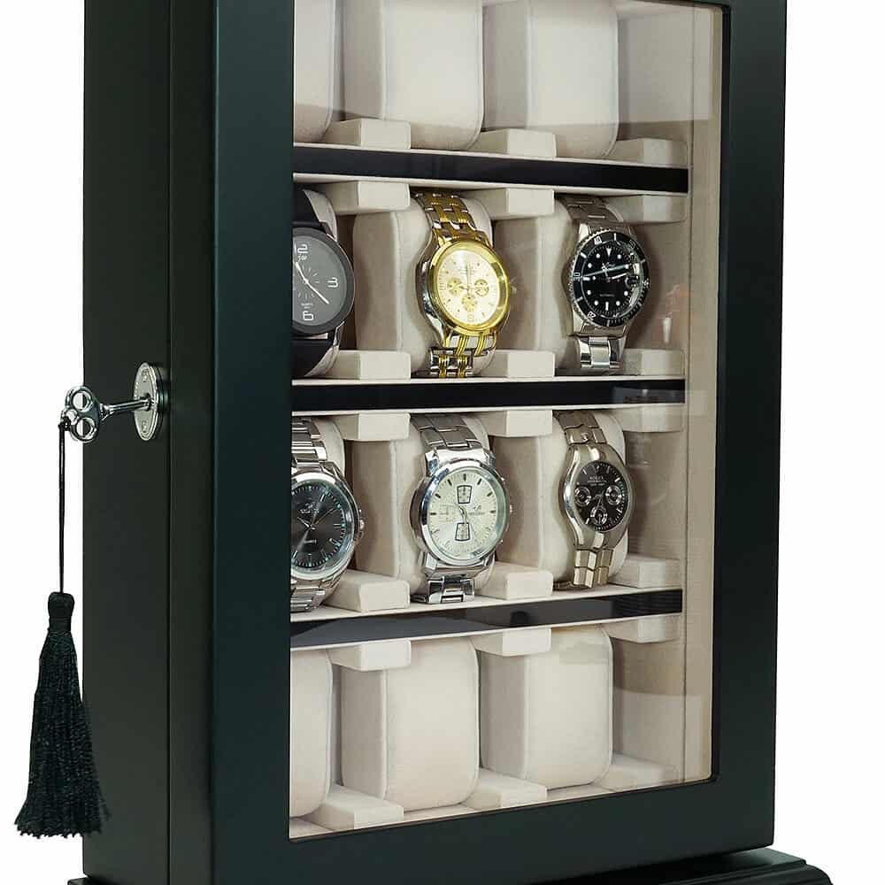 sw-1100-12-bl-_2_ Vitrina para 12 Relojes Negro RS-1100-12BL Rothenschild