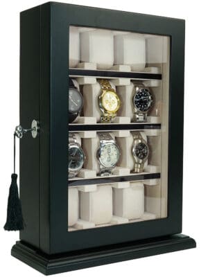 sw-1100-12-bl-_2_ Vitrina para 12 Relojes Negro RS-1100-12BL Rothenschild