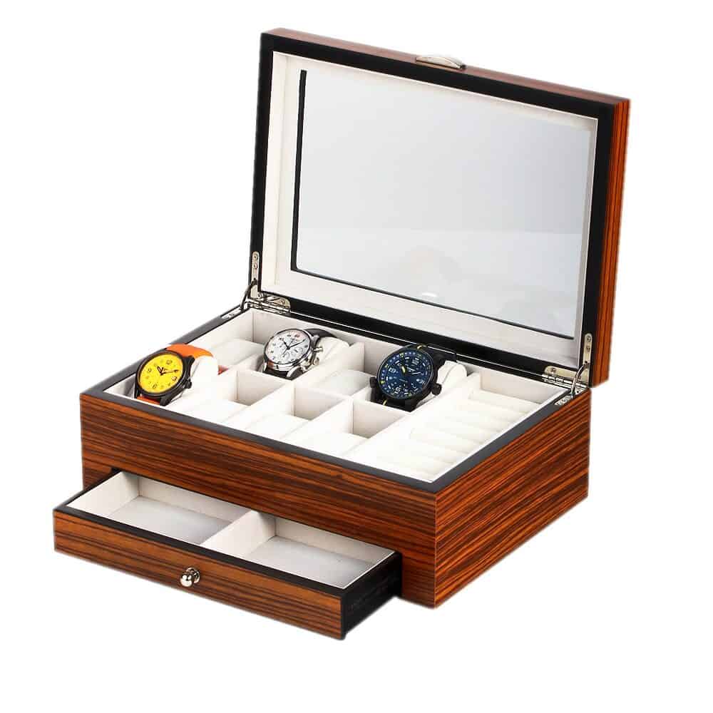 Estuche para 8 Relojes y Joyas Zebra RS-2271-8Z Rothenschild