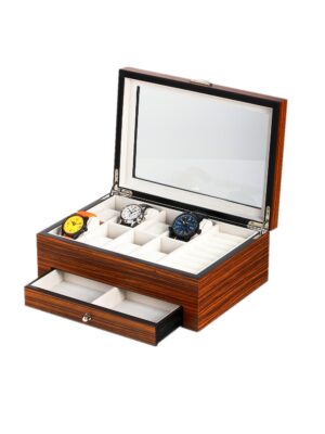 sw-2271-z_open Estuche para 8 Relojes y Joyas Zebra RS-2271-8Z Rothenschild