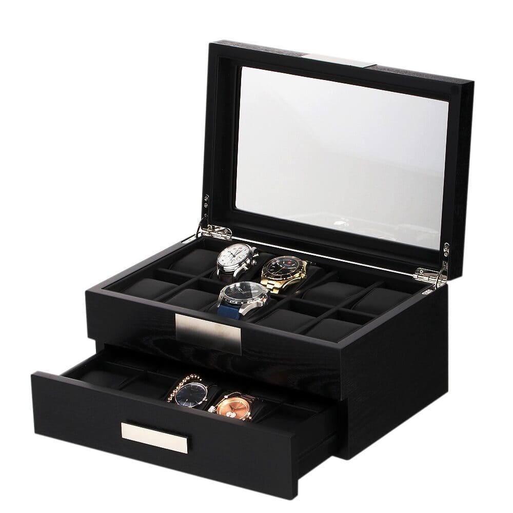 Watch Box para 20 Relojes Negro RS-2350-20BL Rothenschild