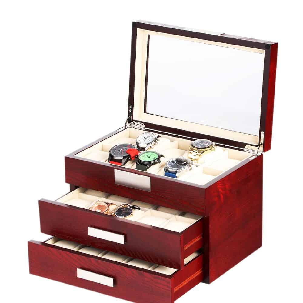 Watch Box para 30 Relojes Cereza RS-2350-30C Rothenschild