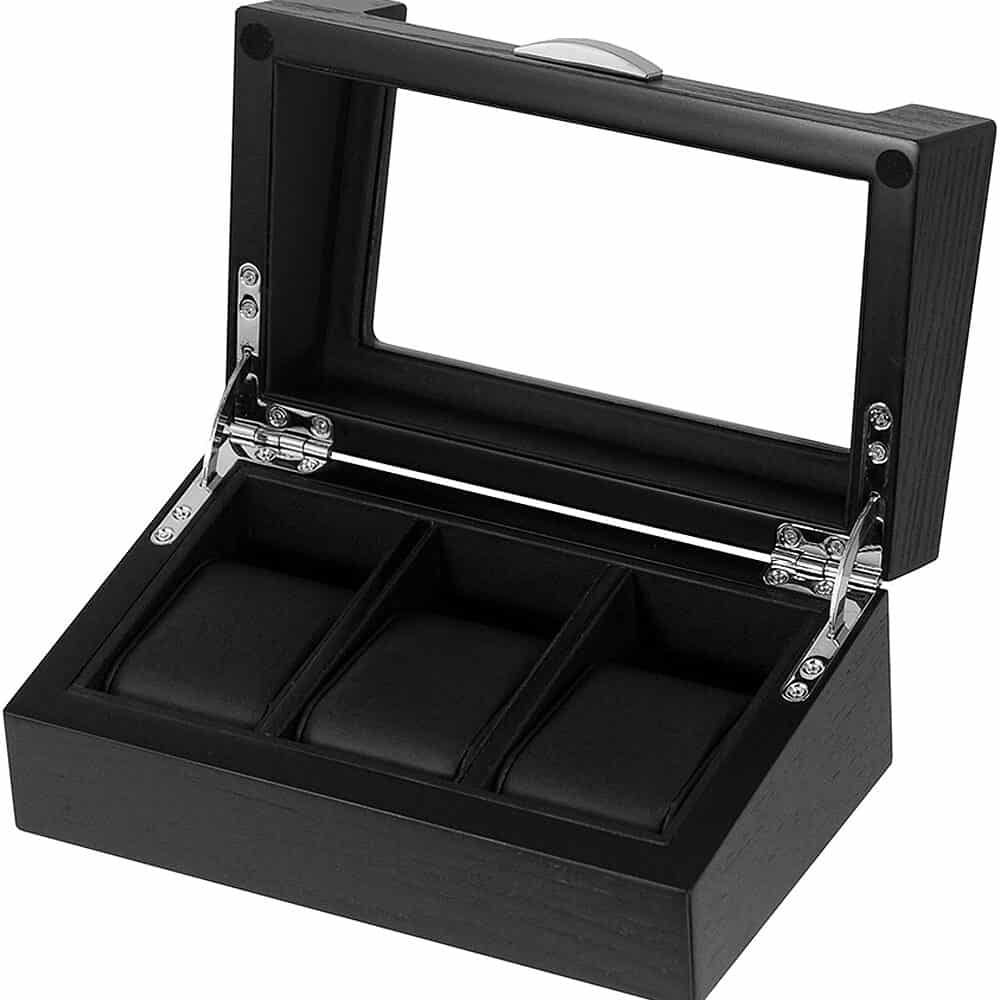 Watch Box para 3 Relojes Roble Negro RS-2375-3-OAK Rothenschild