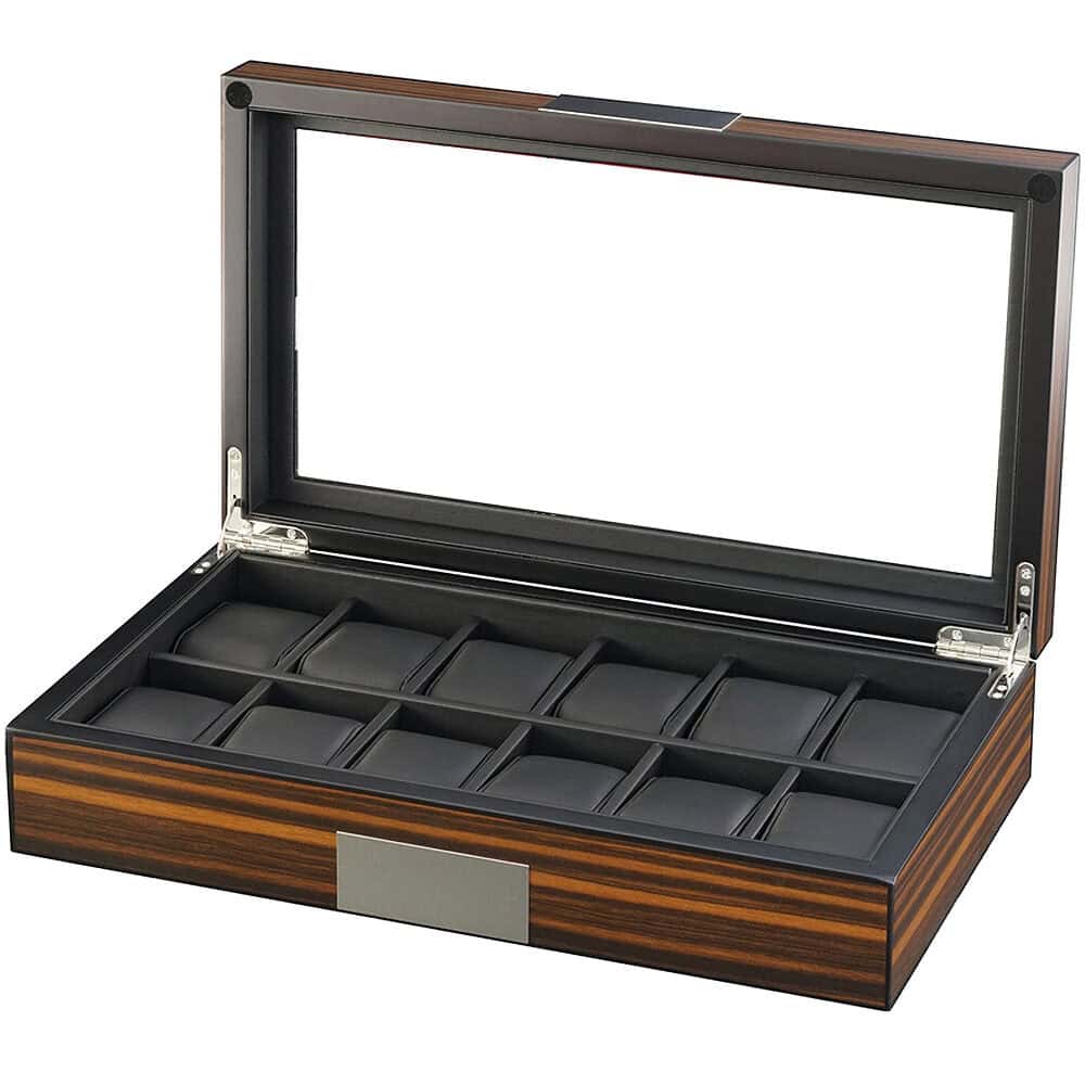 sw-2377-12-eb-_12_ Watch Box para 12 Relojes Ébano RS-2377-12EB Rothenschild