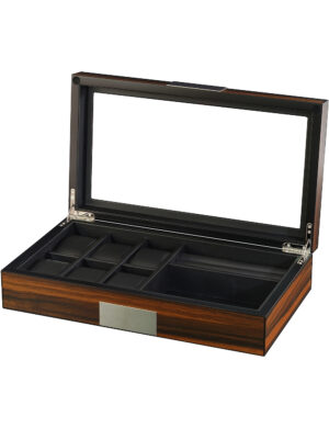 sw-2378-e-_13_ Estuche para 6 Relojes y 2 Compartimentos Ébano RS-2378-EB Rothenschild