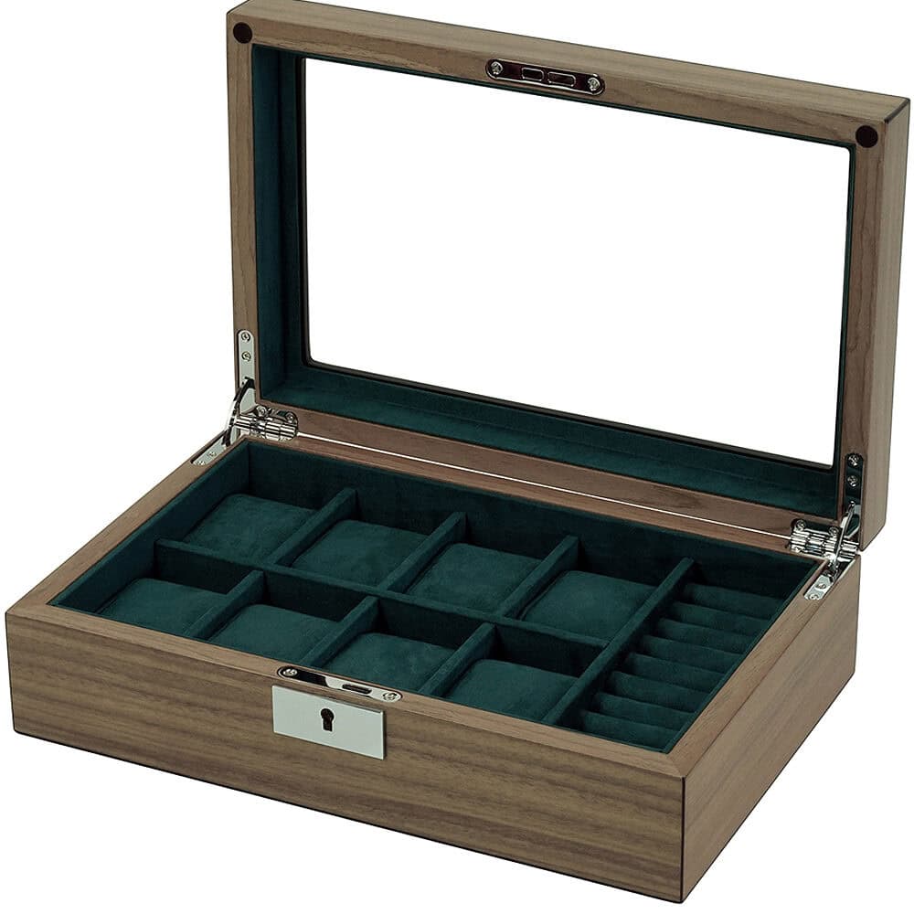sw-2442-w-_17_ Watch Box para 8 Relojes y Gemelos Nogal RS-2442-W Rothenschild