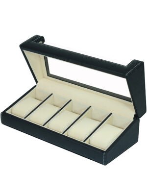 sw-3035-bl-n-_6_ Watch Box para 5 Relojes Negro RS-3035-BL Rothenschild