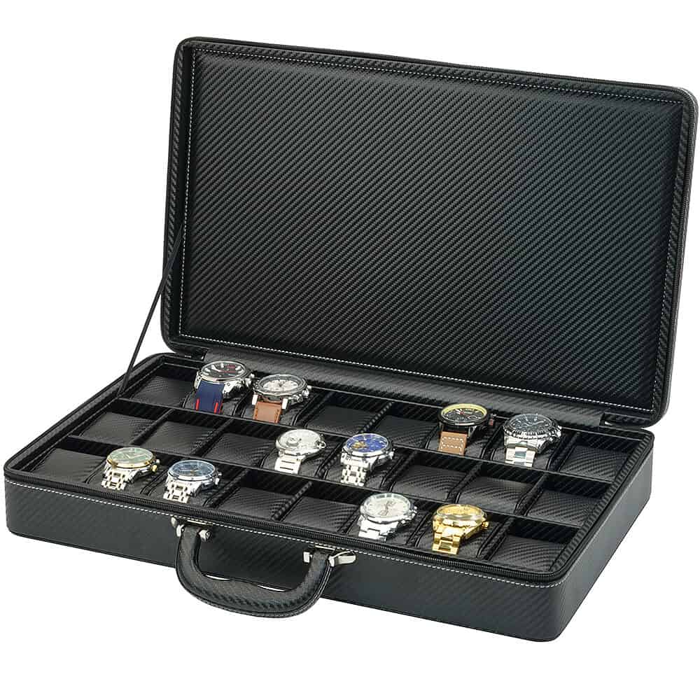 sw-3250-24-cf-bl-_7_ Maletín para 24 Relojes Carbono RS-3250-24CF-BL Rothenschild