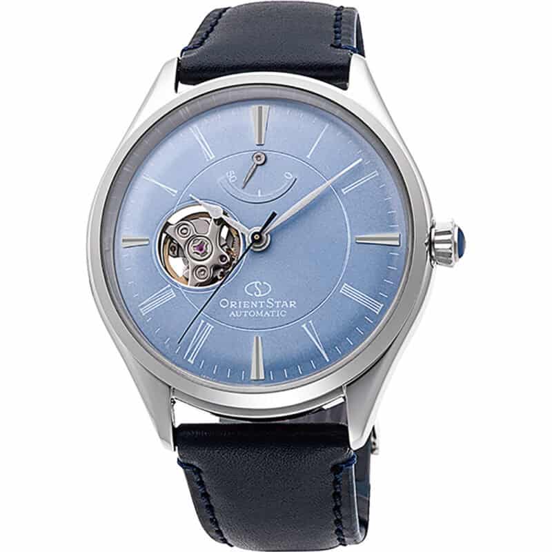 Reloj Orient Star Classic Semi Skeleton Automatic 40mm Azul RE-AT0203L00B