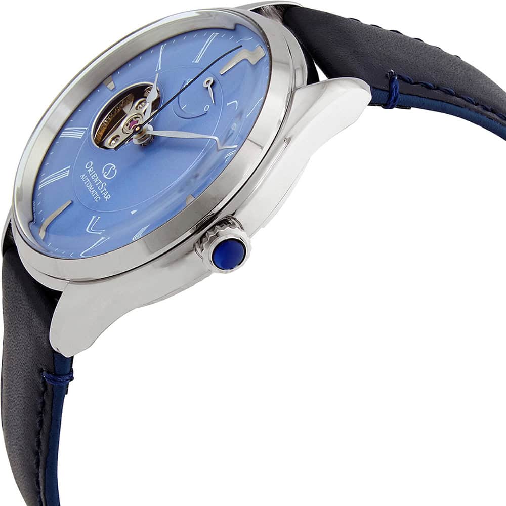 Reloj Orient Star Classic Semi Skeleton Automatic 40mm Azul RE-AT0203L00B