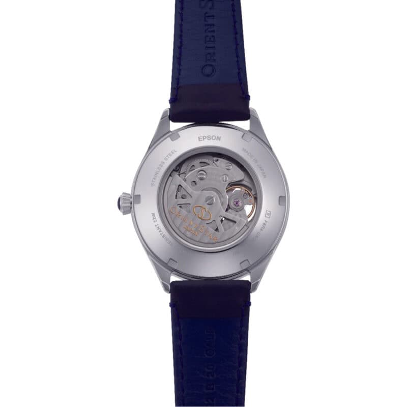 Reloj Orient Star Classic Semi Skeleton Automatic 40mm Azul RE-AT0203L00B