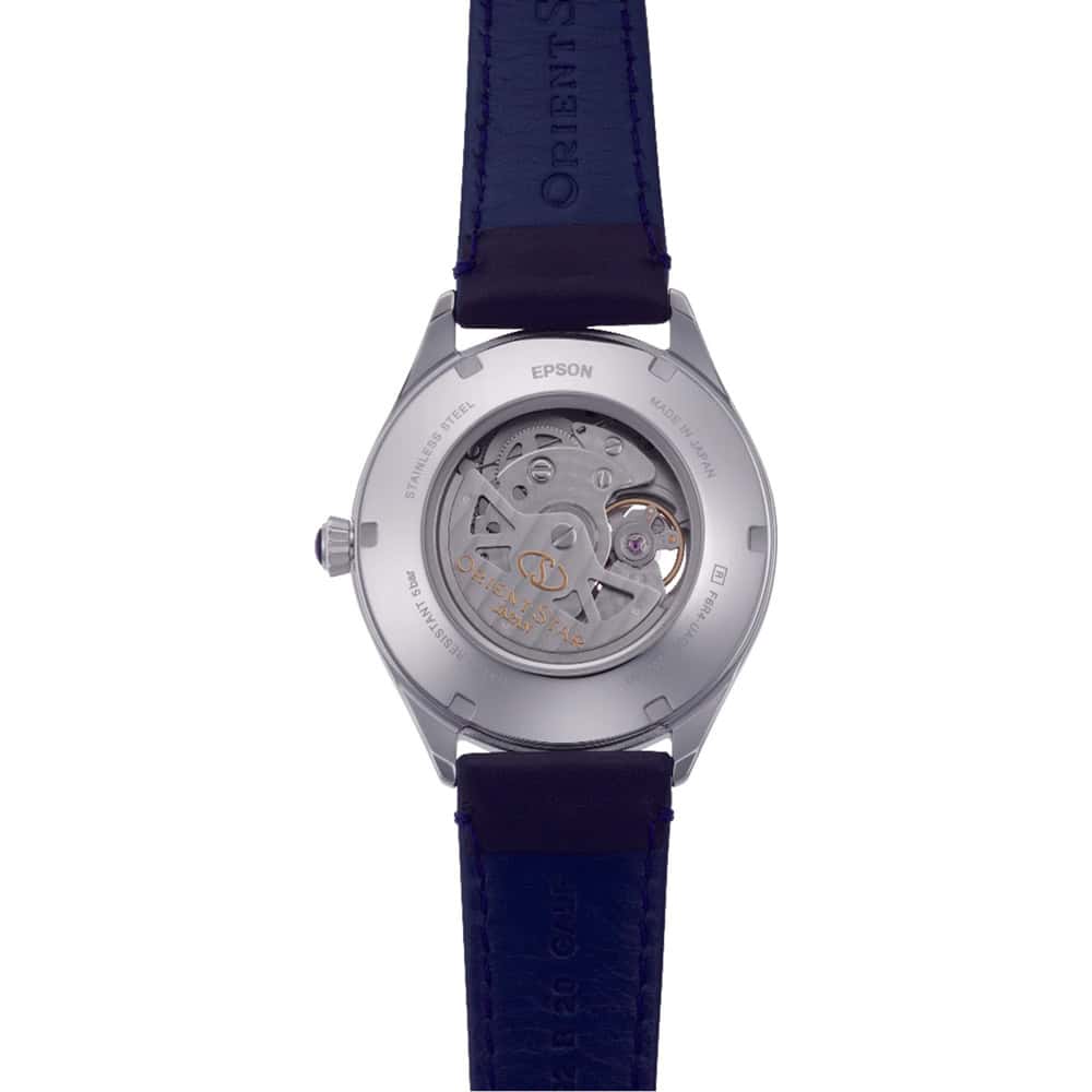Reloj Orient Star Classic Semi Skeleton Automatic 40mm Azul RE-AT0203L00B