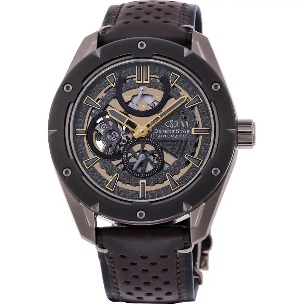 Reloj Orient Star Avant-Garde Skeleton Automatic 43mm Negro RE-AV0A04B00B