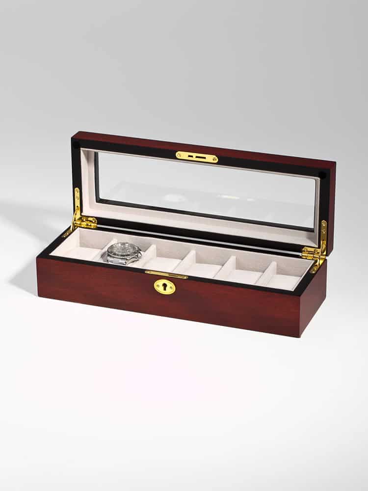 uhrenbox-rs-1087-6c-02 Watch Box para 6 Relojes Cereza RS-1087-6C Rothenschild
