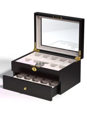 uhrenbox-rs-1672-20e Watch Box para 20 Relojes Ébano RS-1672-20E Rothenschild