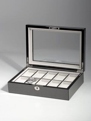 uhrenbox-rs-2071-10ca-02 Watch Box para 10 Relojes Carbono RS-2071-10CA Rothenschild