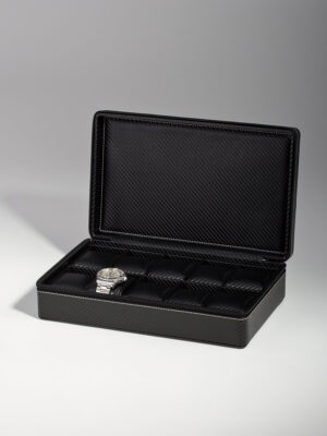 uhrenbox-rs-3250-10bl-02 Vitrina para 10 Relojes Carbono RS-3250-10BL Rothenschild