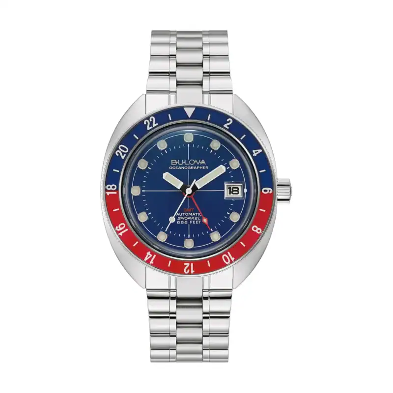thearwatches-reloj-bulova-96B405 Reloj Bulova Oceanographer Automatic Mens Watch 41mm 96B405