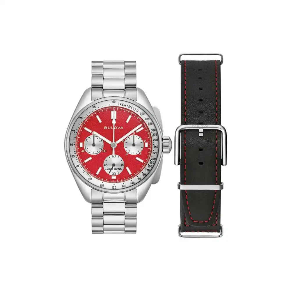 Reloj Bulova Mens Watch Lunar Pilot Chronograph Special Set 43mm 96K115