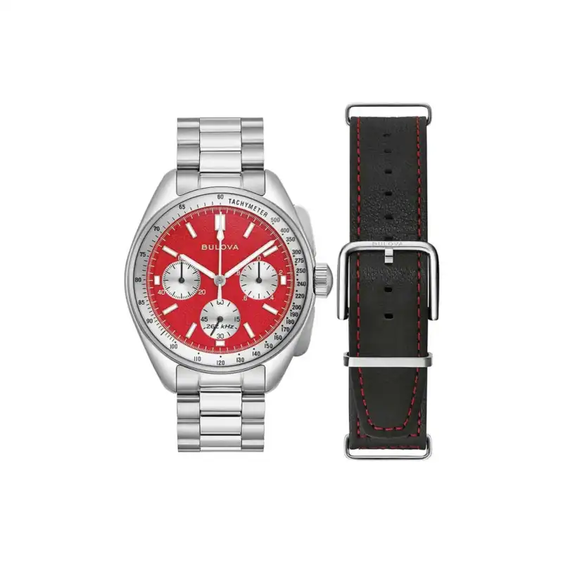 Reloj Bulova Mens Watch Lunar Pilot Chronograph Special Set 43mm 96K115