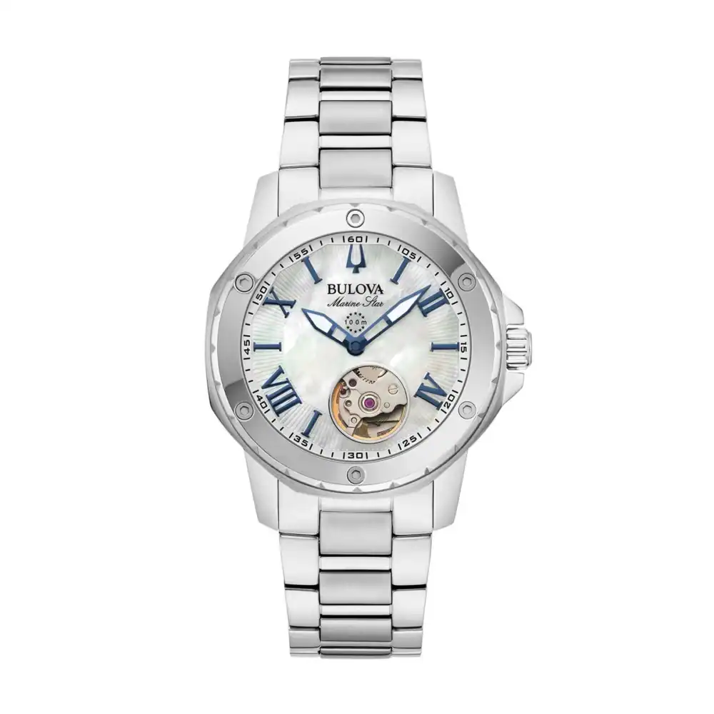 thearwatches-reloj-bulova-96L326 Reloj Bulova Ladies Watch Marine Star Automatic 35mm 96L326