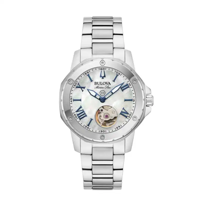 thearwatches-reloj-bulova-96L326 Reloj Bulova Ladies Watch Marine Star Automatic 35mm 96L326