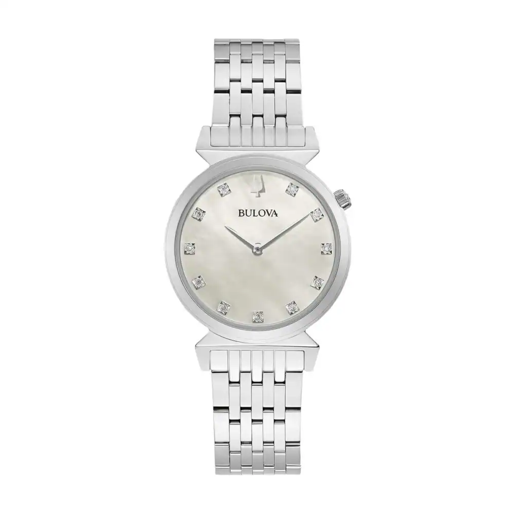 thearwatches-reloj-bulova-96P216 Reloj Bulova Ladies Watch Regatta 11 Diamonds 30mm 96P216
