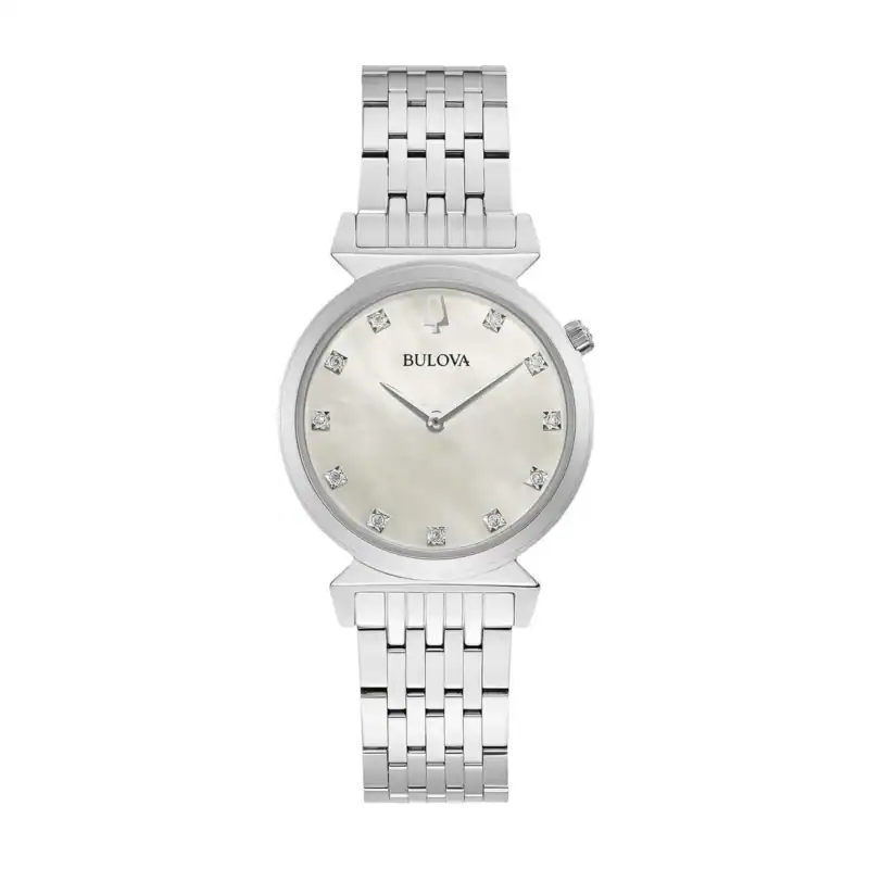 thearwatches-reloj-bulova-96P216 Reloj Bulova Ladies Watch Regatta 11 Diamonds 30mm 96P216