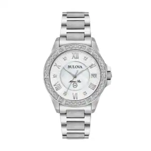 Reloj Bulova Ladies Watch Marine Star Diamond 32mm 96R232