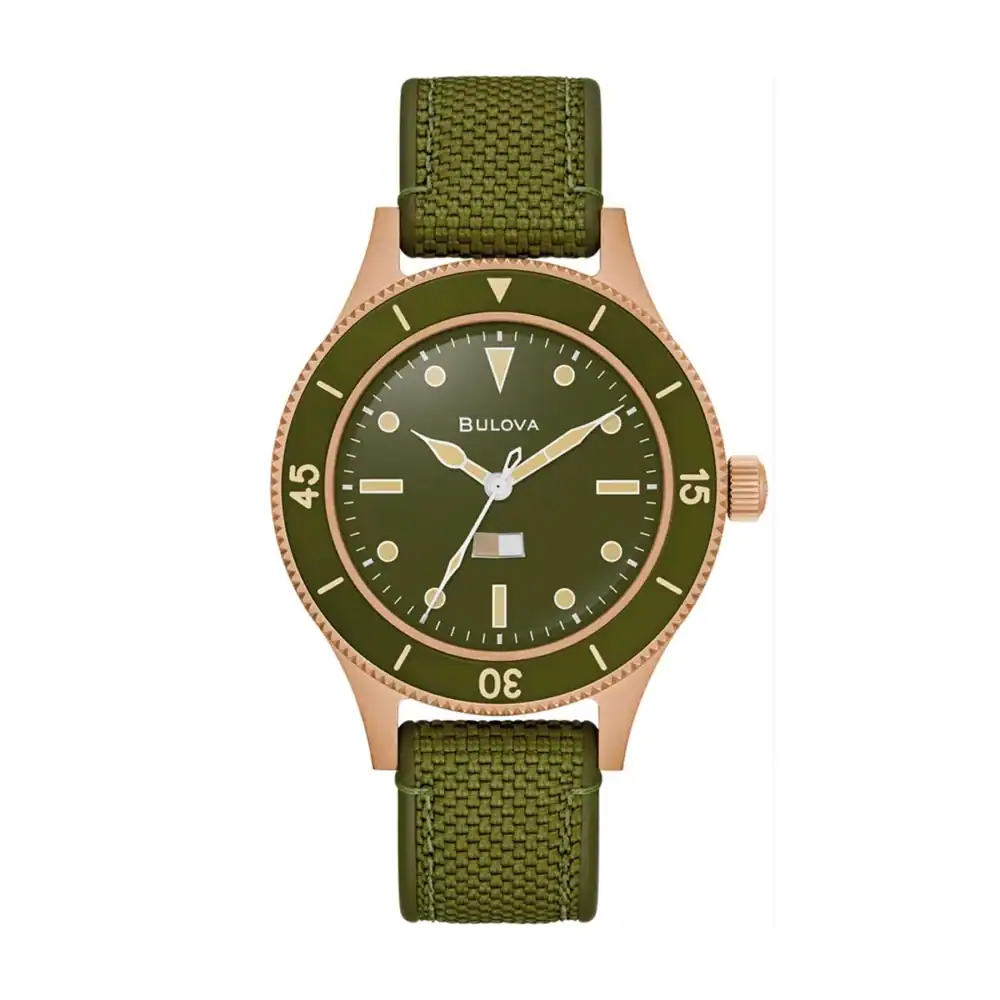 thearwatches-reloj-bulova-98A324 Reloj Bulova Mens Watch MIL-SHIPS Bronze 150th Anniversary 41mm 98A324