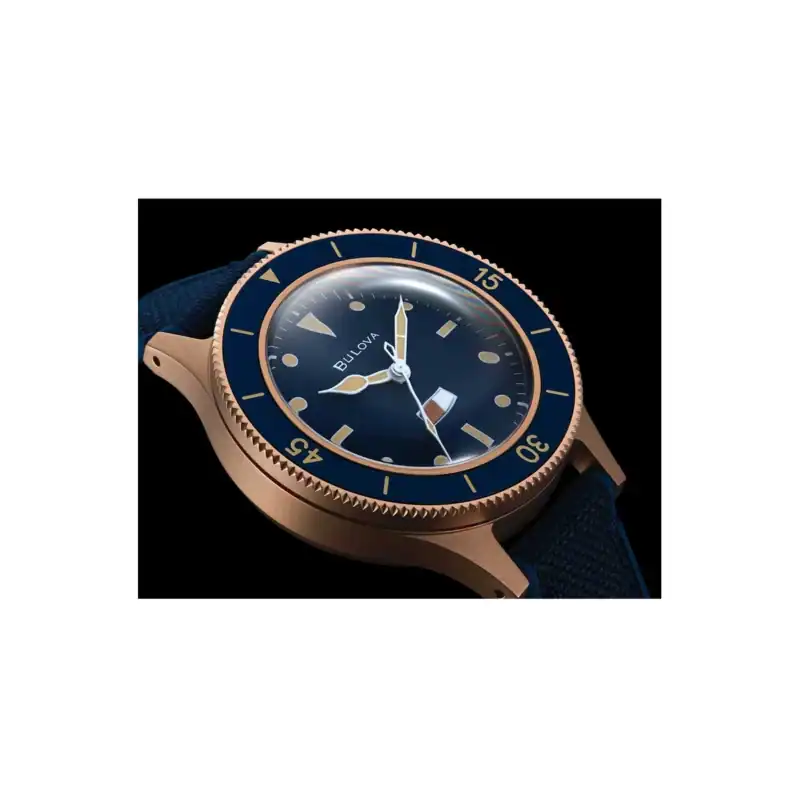 Reloj Bulova Mens Watch MIL-SHIPS Bronze 150th Anniversary 41mm 98A325