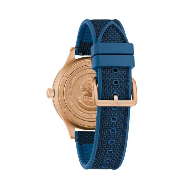Reloj Bulova Mens Watch MIL-SHIPS Bronze 150th Anniversary 41mm 98A325