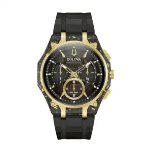 Reloj Bulova Mens Watch Curv Carbon & Gold Chronograph 44mm 98A328