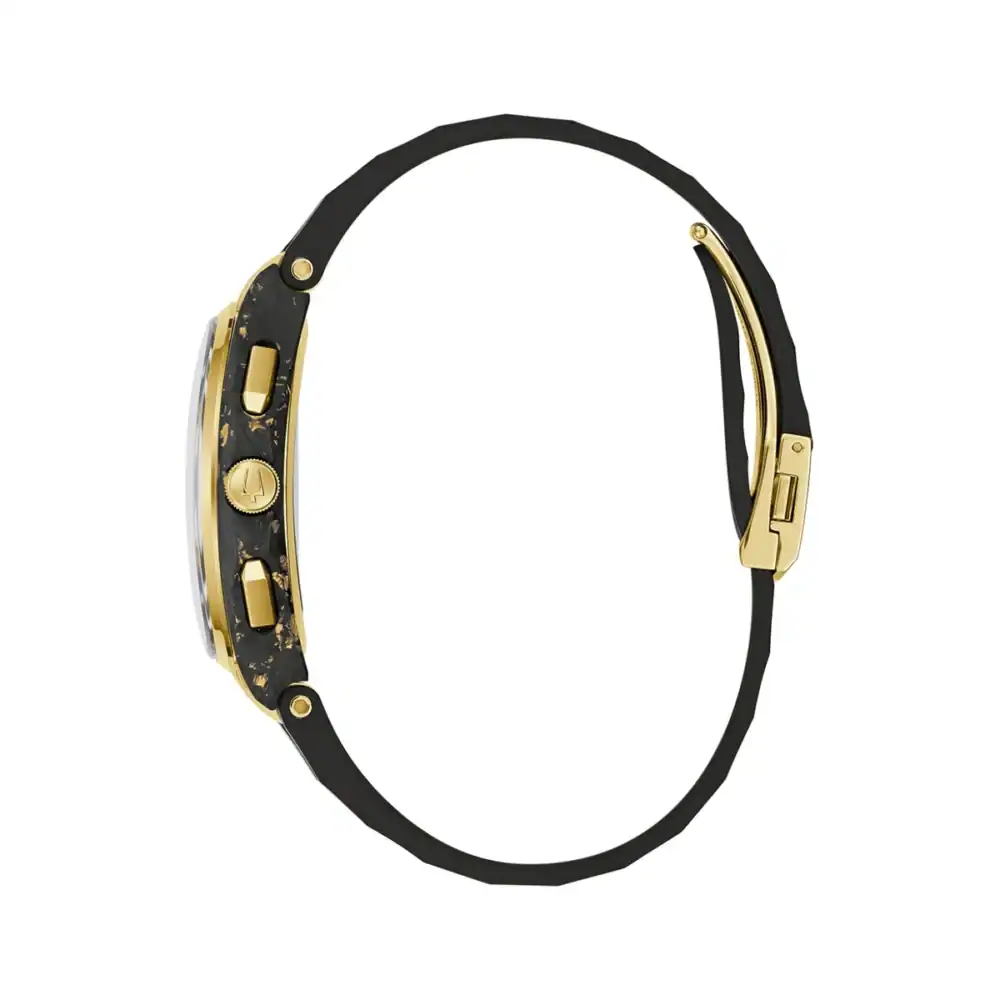 thearwatches-reloj-bulova-98A328_2 Reloj Bulova Mens Watch Curv Carbon & Gold Chronograph 44mm 98A328