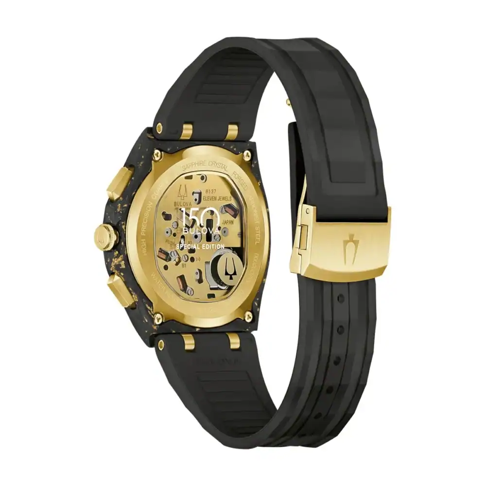thearwatches-reloj-bulova-98A328_3 Reloj Bulova Mens Watch Curv Carbon & Gold Chronograph 44mm 98A328