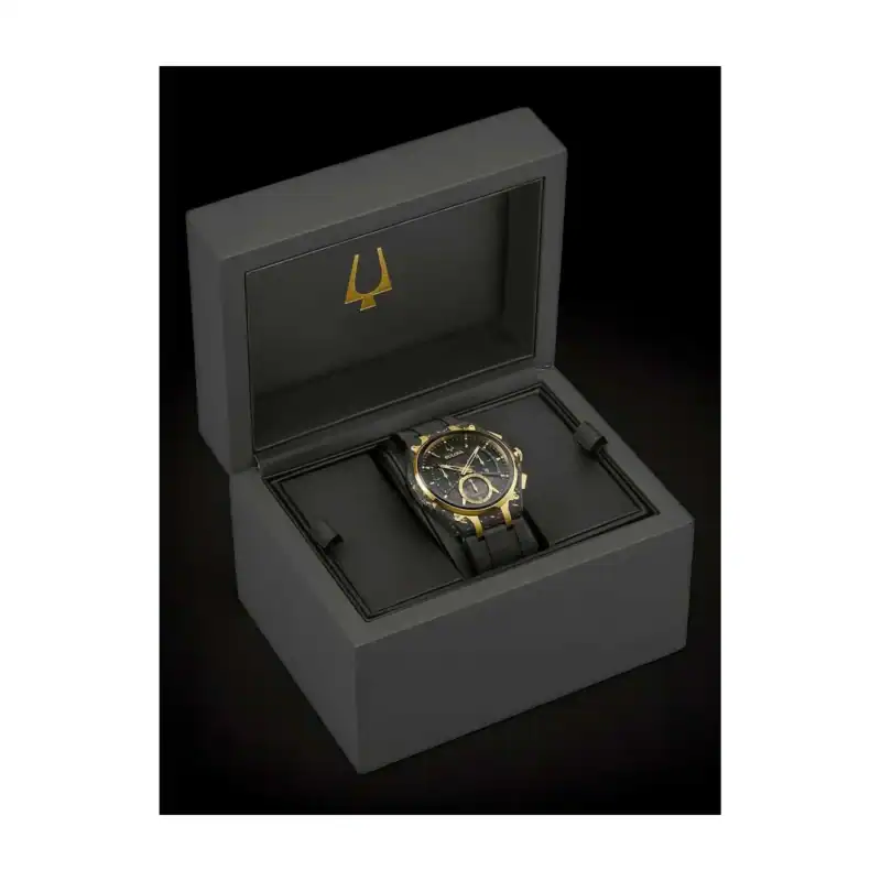 thearwatches-reloj-bulova-98A328_5 Reloj Bulova Mens Watch Curv Carbon & Gold Chronograph 44mm 98A328