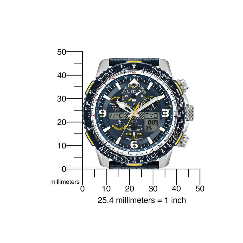 Reloj Citizen JY8078-01L Promaster-Sky Blue Angels Radio-Controlled Eco- Drive 45mm 20ATM