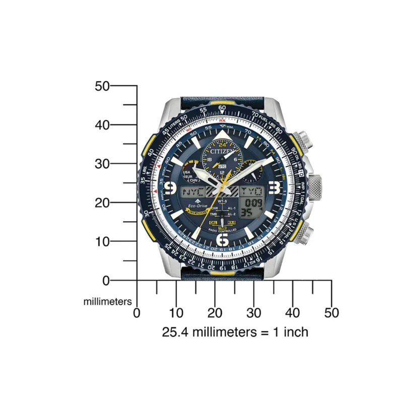 Reloj Citizen JY8078-01L Promaster-Sky Blue Angels Radio-Controlled Eco- Drive 45mm 20ATM