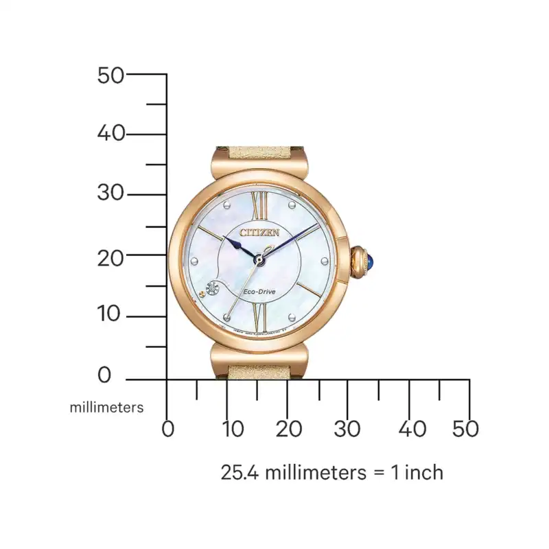 Reloj Citizen EM1073-18D Eco-Drive Elegance Ladies Watch 30mm 5ATM