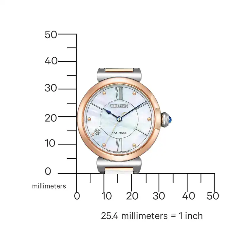 Reloj Citizen EM1074-82D Eco-Drive Elegance Ladies Watch 30mm 5ATM