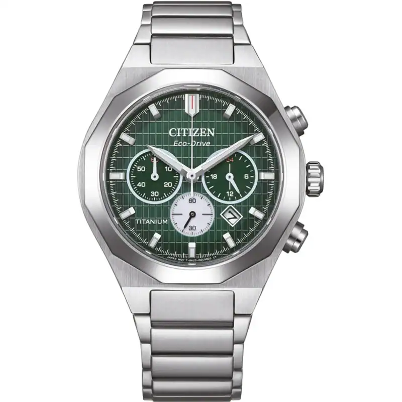 Reloj Citizen CA4691-59X Mens Watch Super-Titanium Zenshin Eco-Drive Chrono 41mm 10ATM